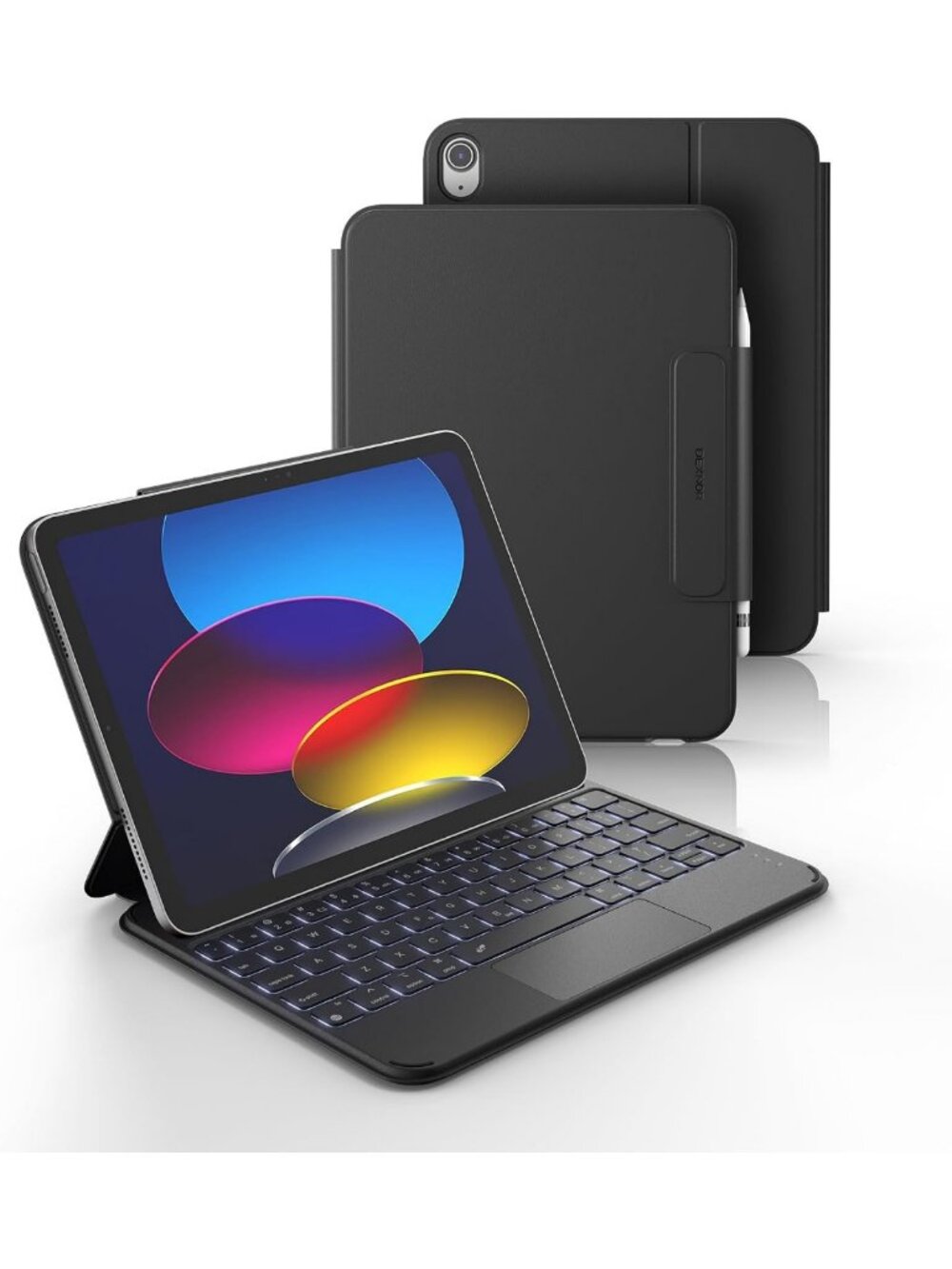 Ultra-Light iPad Case with Keyboard for 11th/10th Gen - Slim, Stylish & Durable